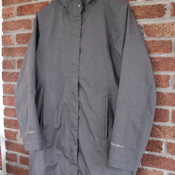 eddie bauer coat / jacket * size large * womens * gray * hooded * euc - Picture 8 of 16